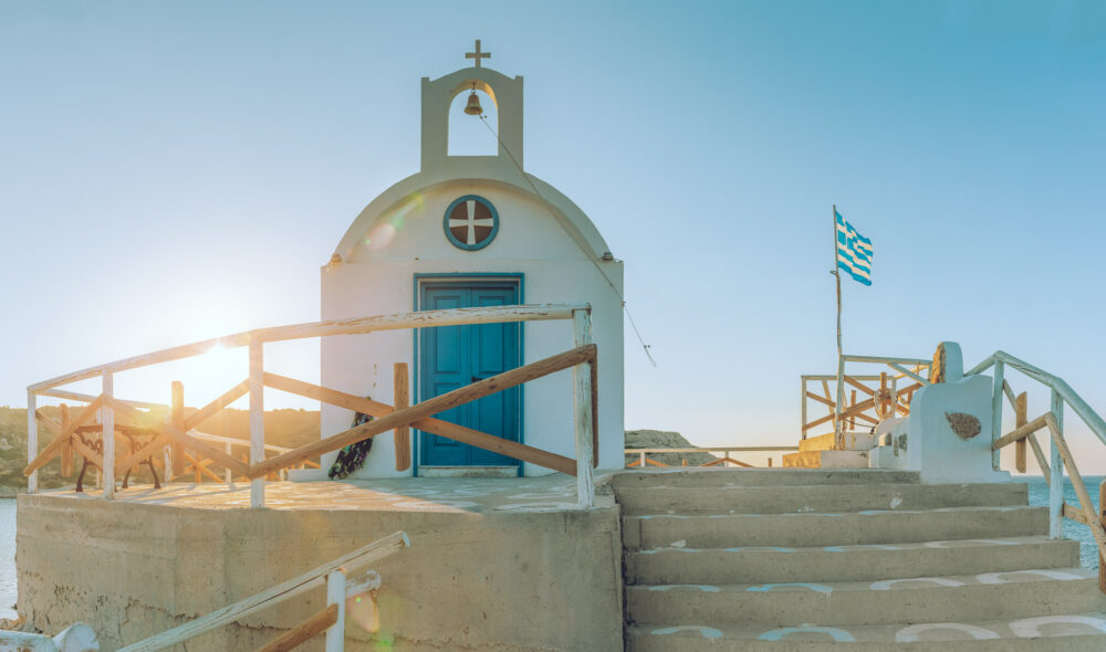 Blue Hues Agios-Nikolaos Church Kolimbia Rhodes